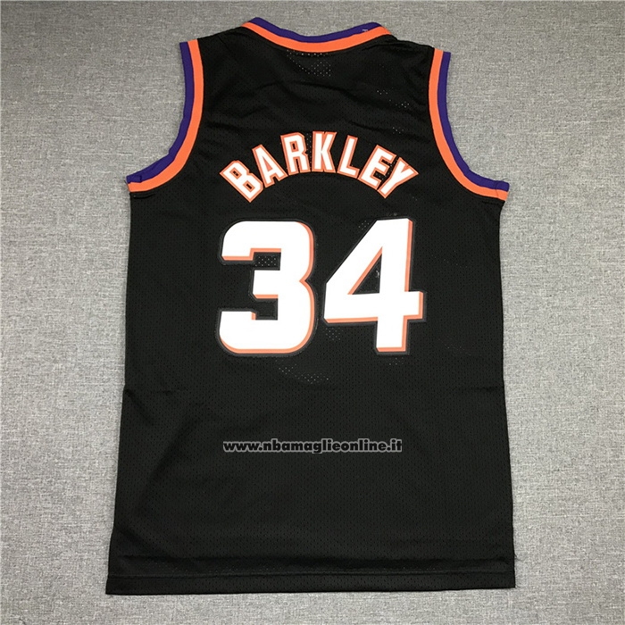 Maglia Phoenix Suns Charles Barkley #34 Mitchell & Ness 1992-93 Nero